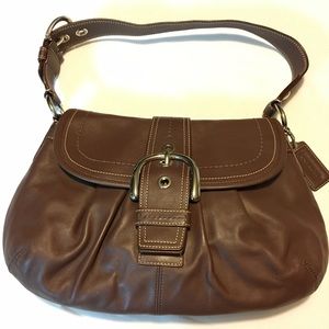 Leather Coach hobo purse